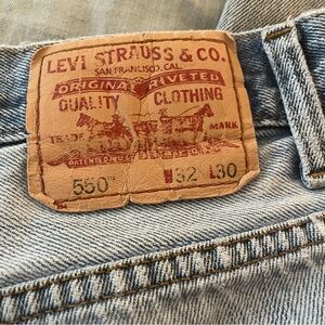 Vintage Levi's 550’s Light Blue Boyfriend Jeans